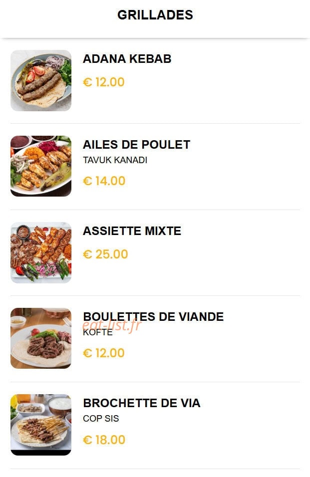 Le Rayko Lounge — carte page 6