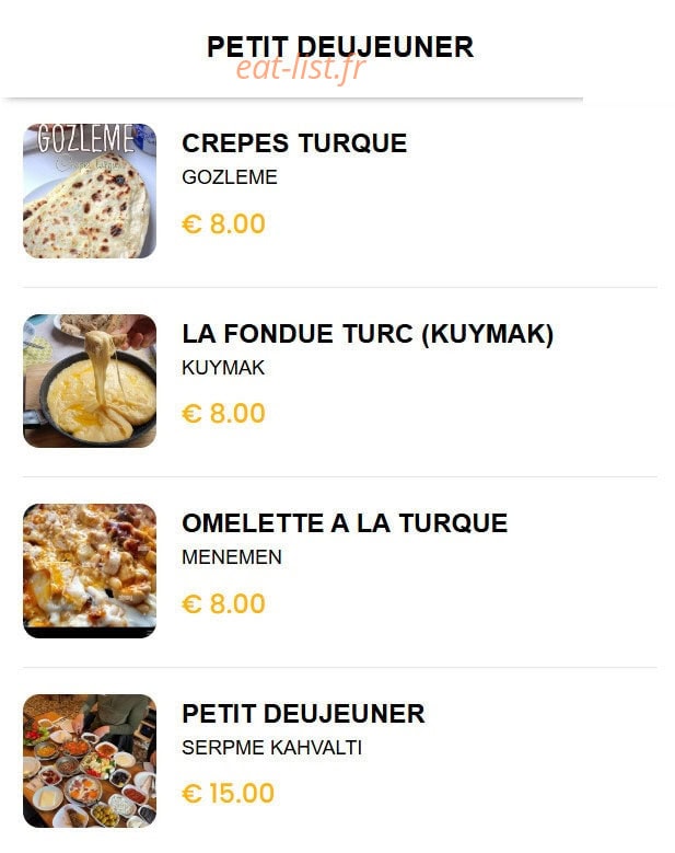 Le Rayko Lounge — carte page 1