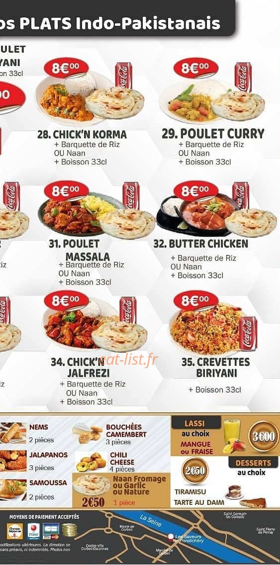 Les Saveurs de Pondichéry — carte page 4