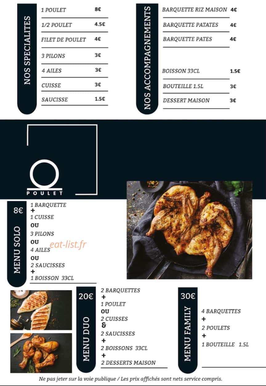 O’Poulet — carte page 2