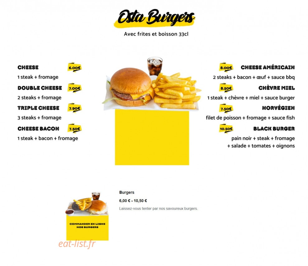 Osta Pizza — carte page 5