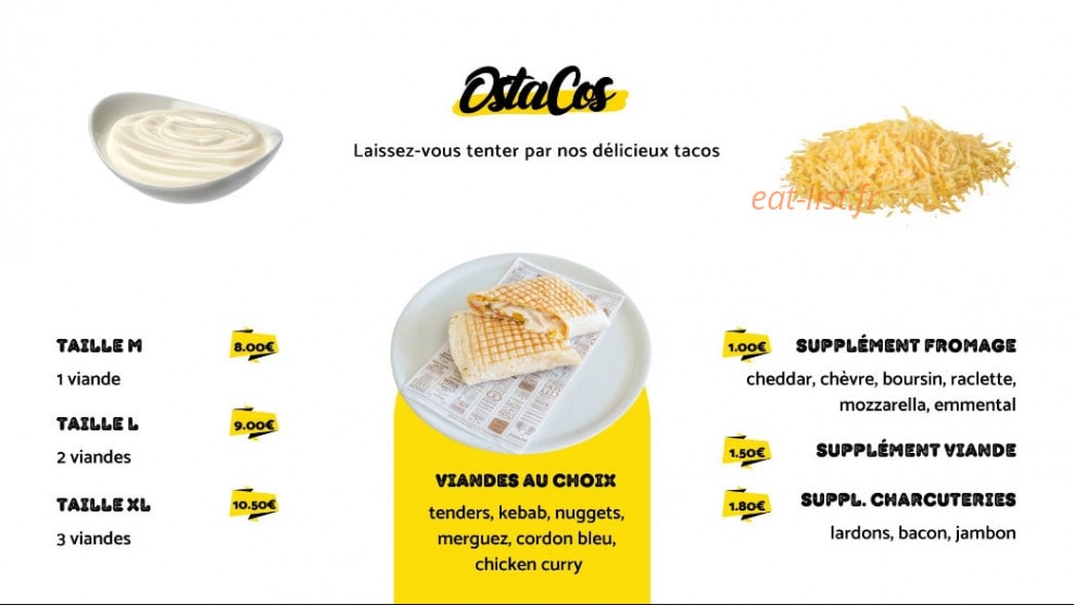 Osta Pizza — carte page 9