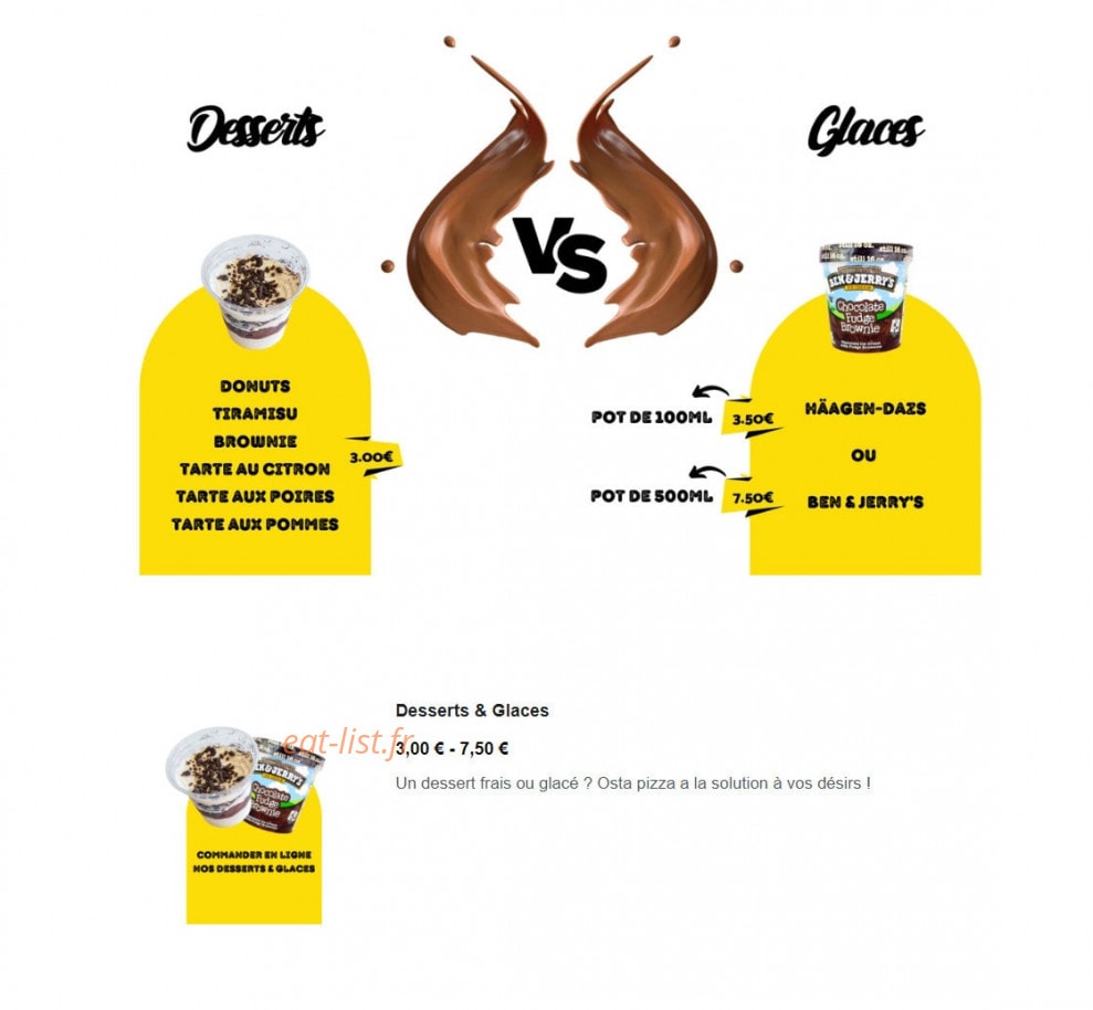 Osta Pizza — carte page 14