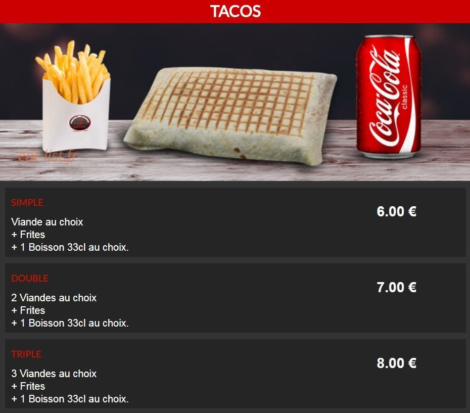 Pizza Service — carte page 17