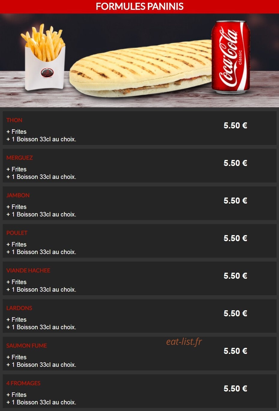 Pizza Service — carte page 22