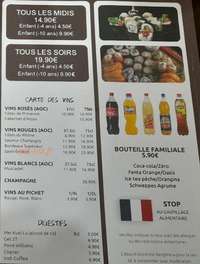 Shanghai Wok — carte page 2