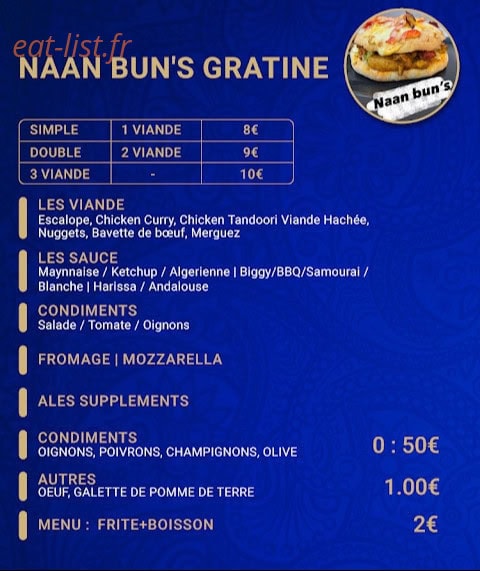 Star burger — carte page 1
