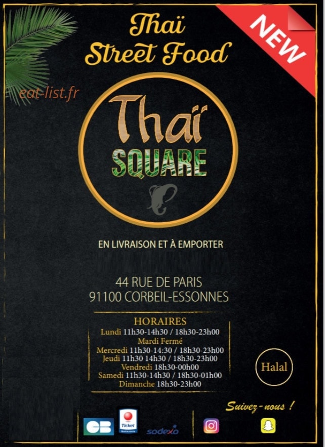 Thaï Square — carte page 1