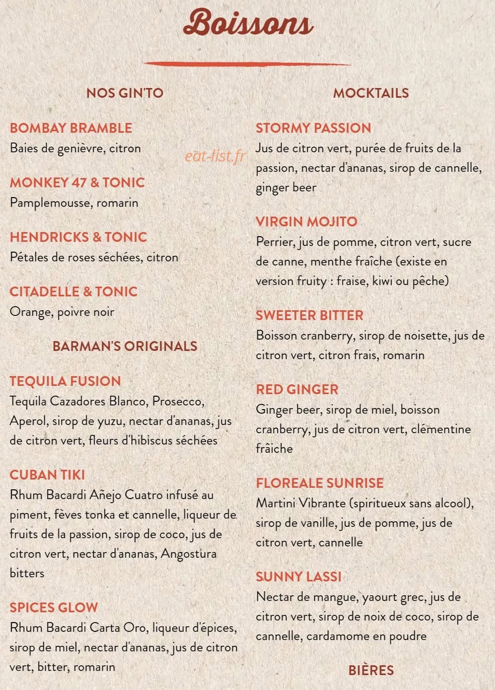 Au Bureau — carte page 8