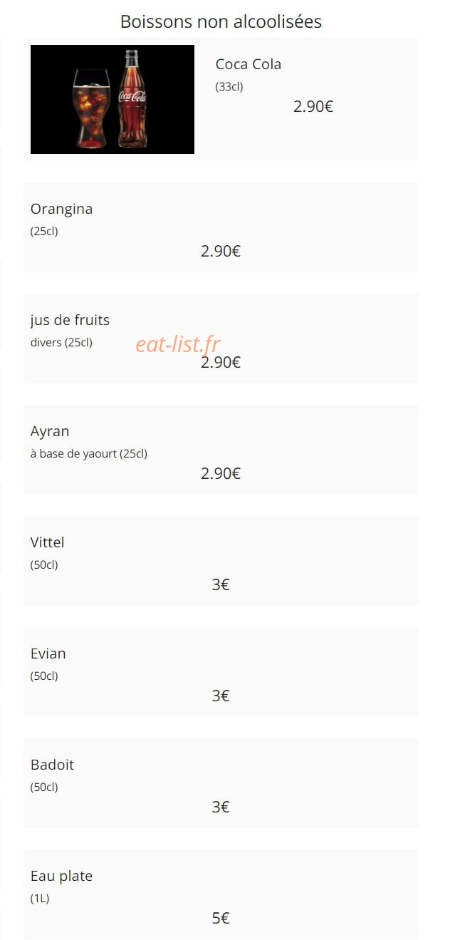 Restaurant Rodi — carte page 17