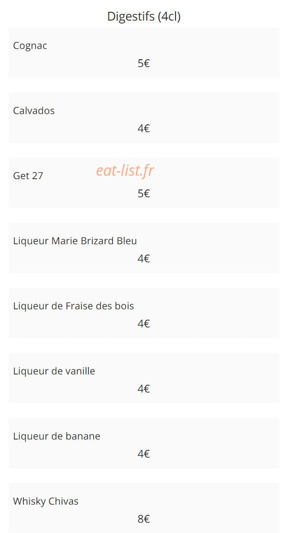 Restaurant Rodi — carte page 22
