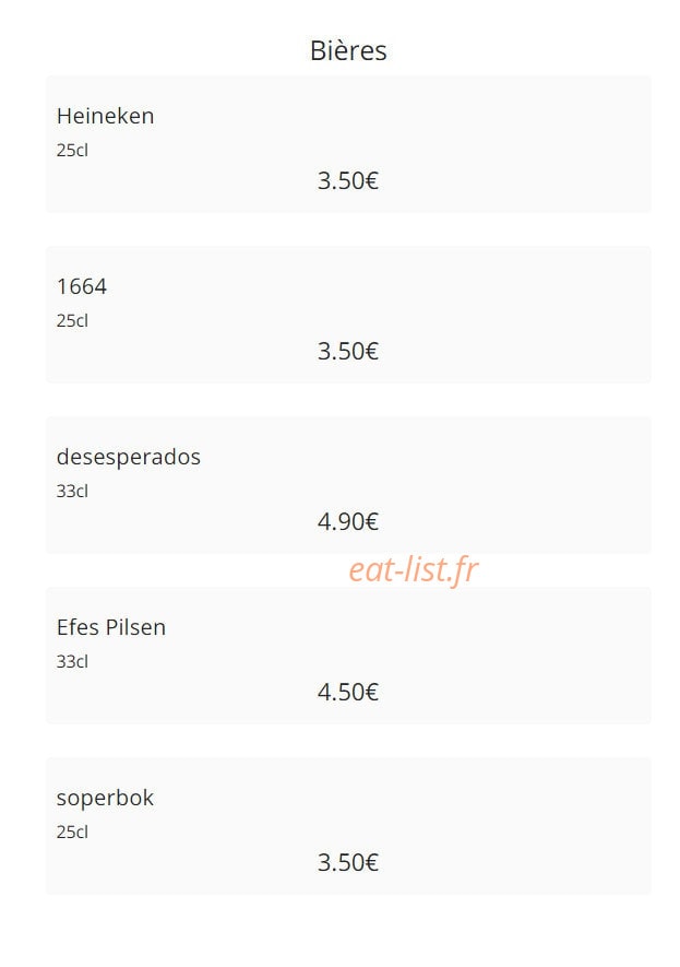 Restaurant Rodi — carte page 21