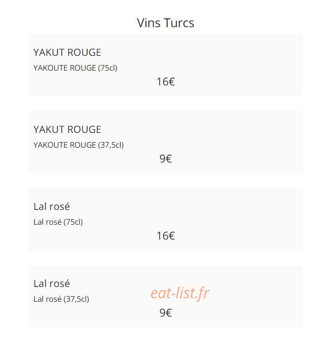 Restaurant Rodi — carte page 20