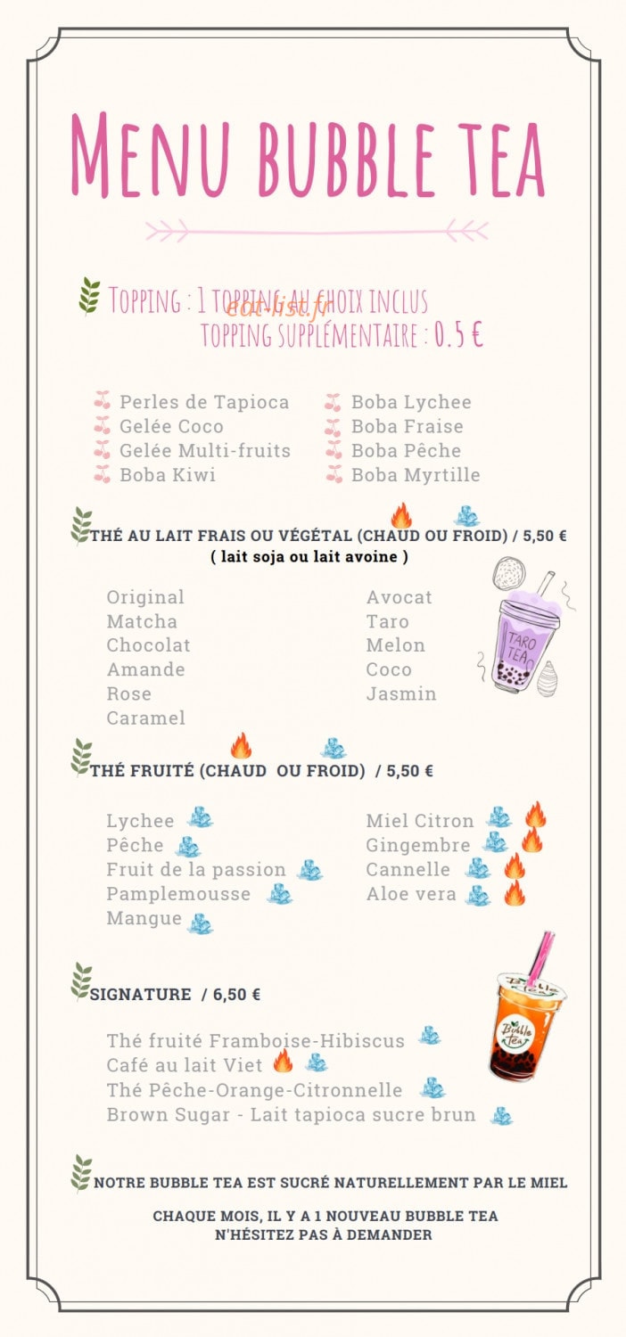 38° Tea — carte page 2