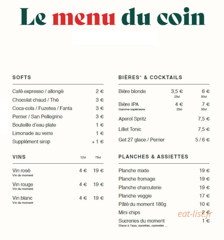 Au coin du marché — carte page 1