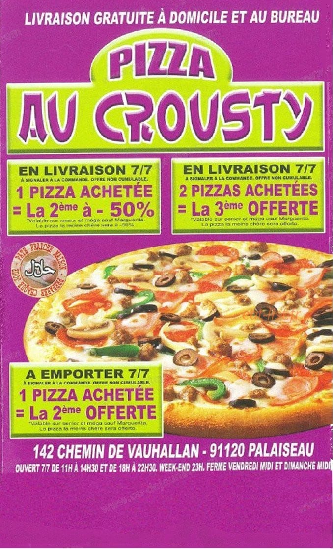 Au crousty — carte page 1