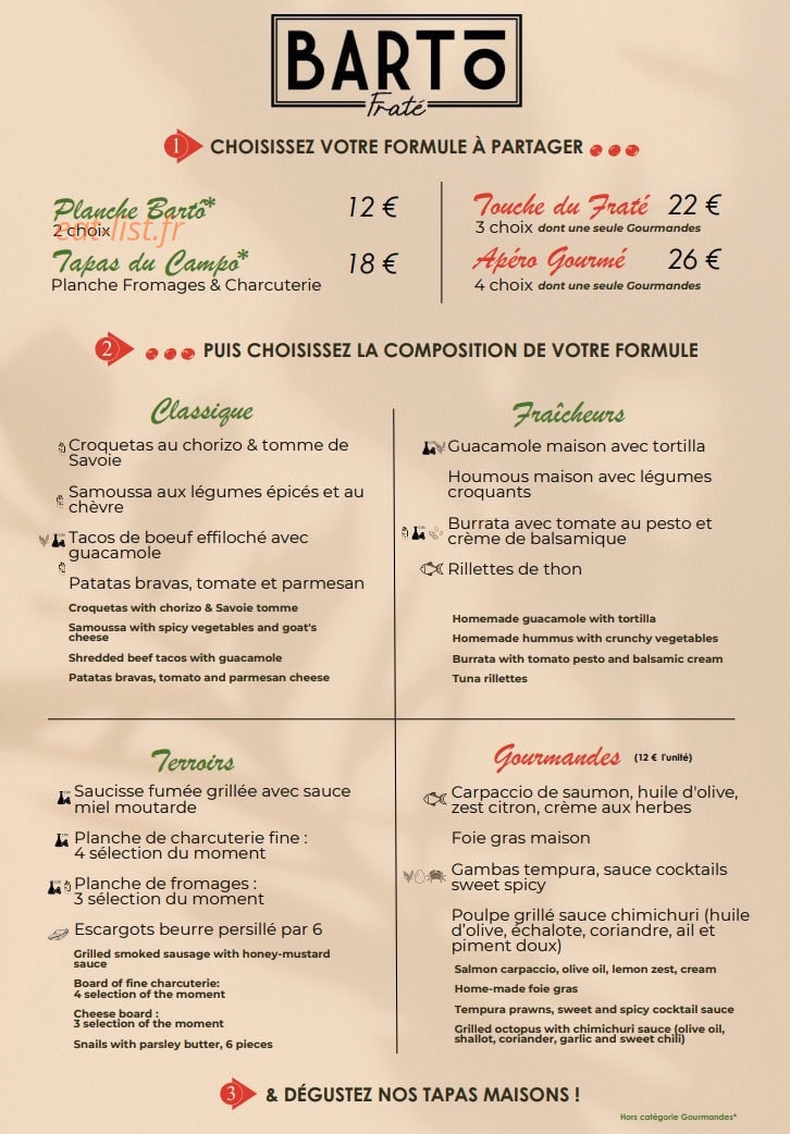 Bartô Fraté — carte page 1