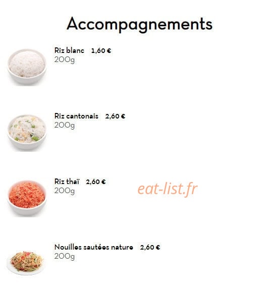 Food Asia — carte page 14