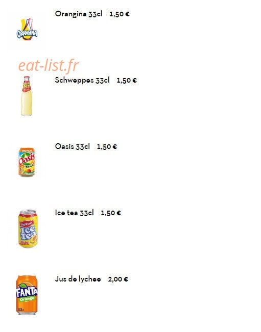 Food Asia — carte page 19