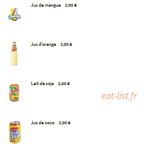 Food Asia — carte page 20
