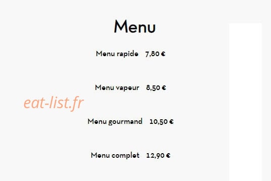 Food Asia — carte page 16