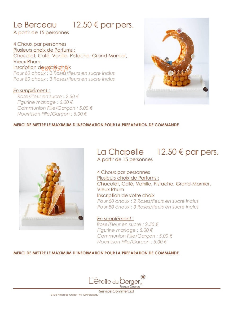 L' Etoile du berger — carte page 14