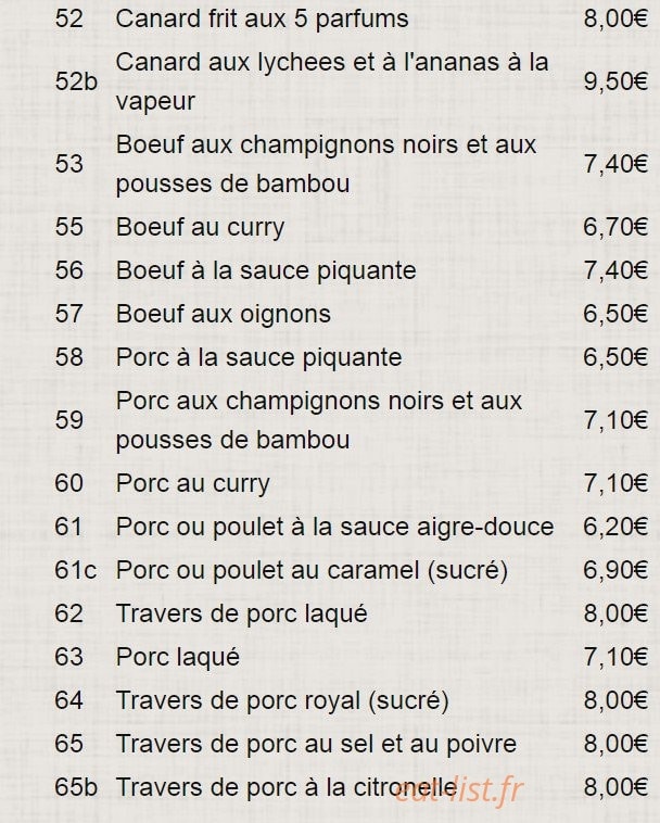 Le Mandarin Palaiseau — carte page 8