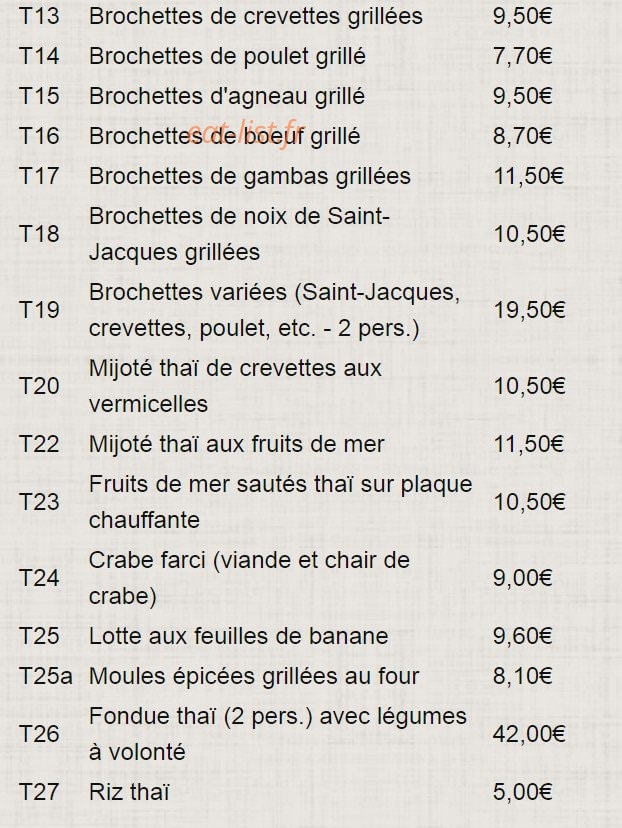 Le Mandarin Palaiseau — carte page 13