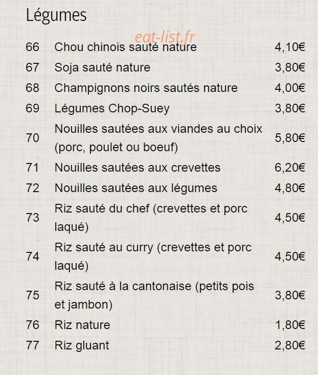 Le Mandarin Palaiseau — carte page 9