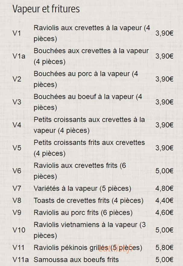 Le Mandarin Palaiseau — carte page 3