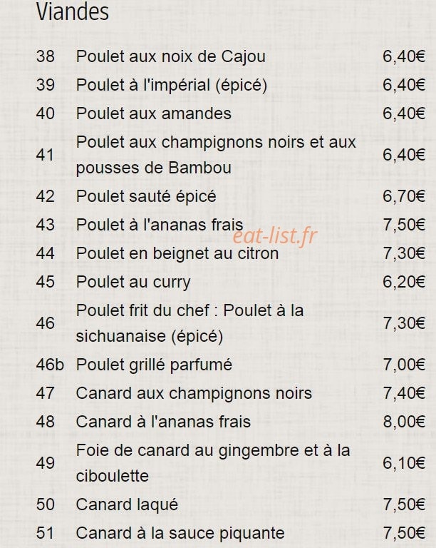 Le Mandarin Palaiseau — carte page 7