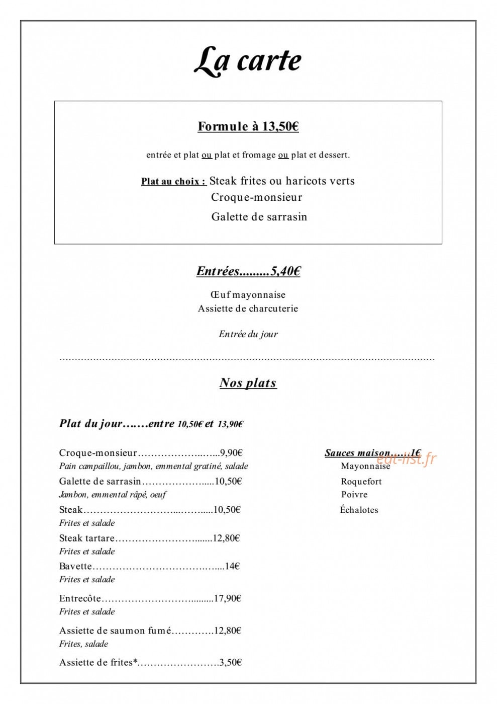 Le Paris — carte page 1