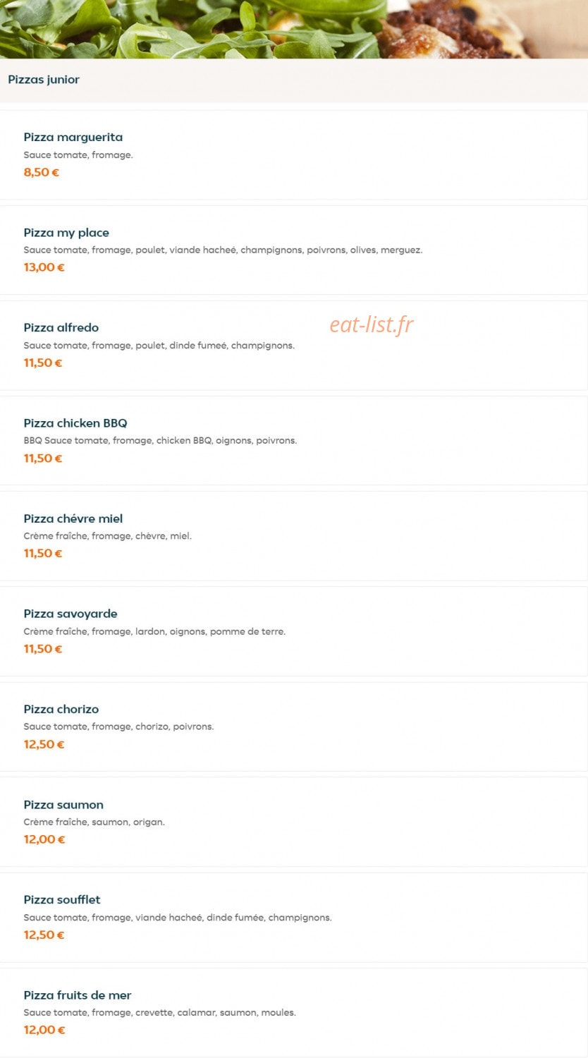 My Place — carte page 2