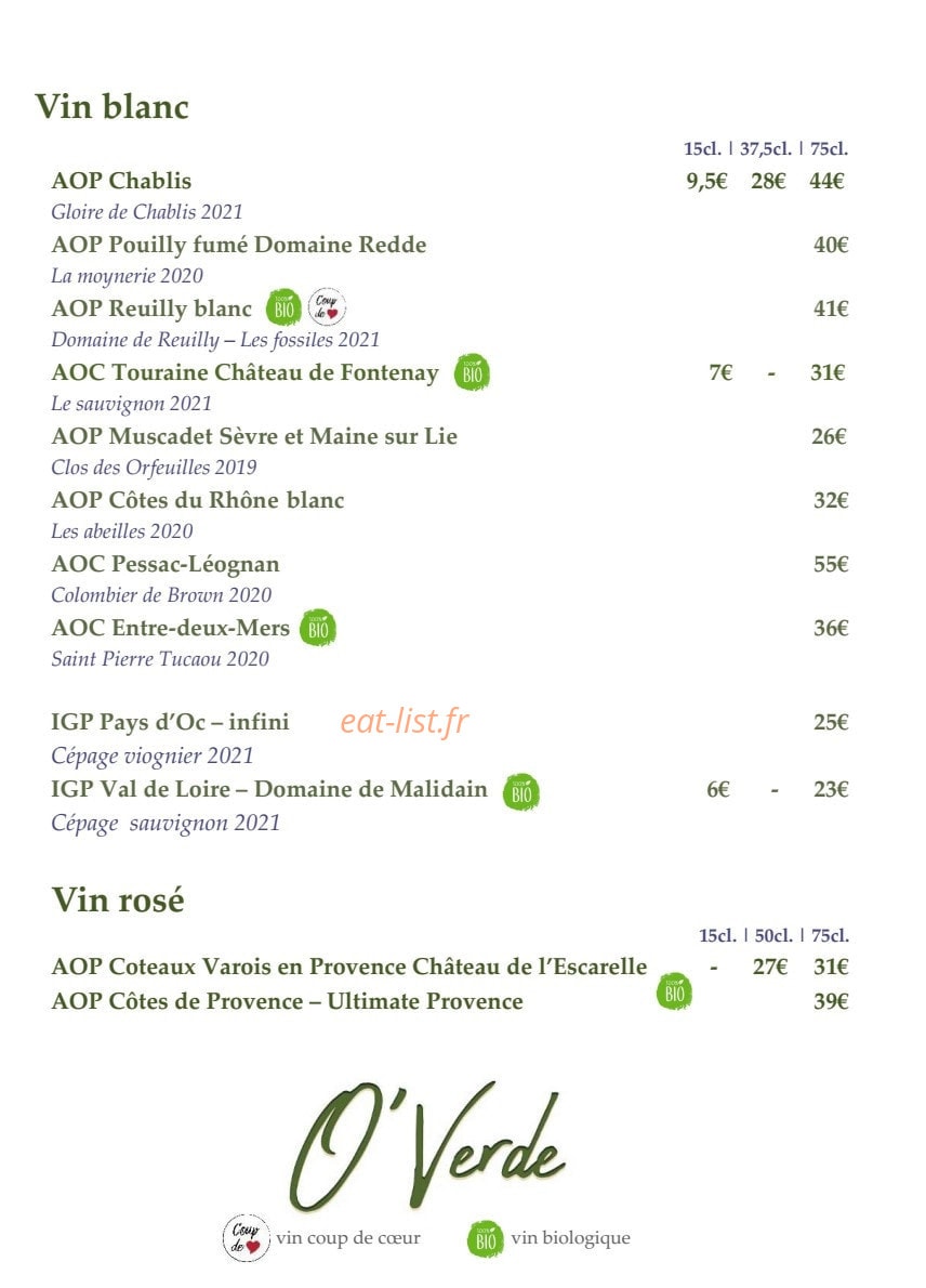 O'Verde — carte page 4