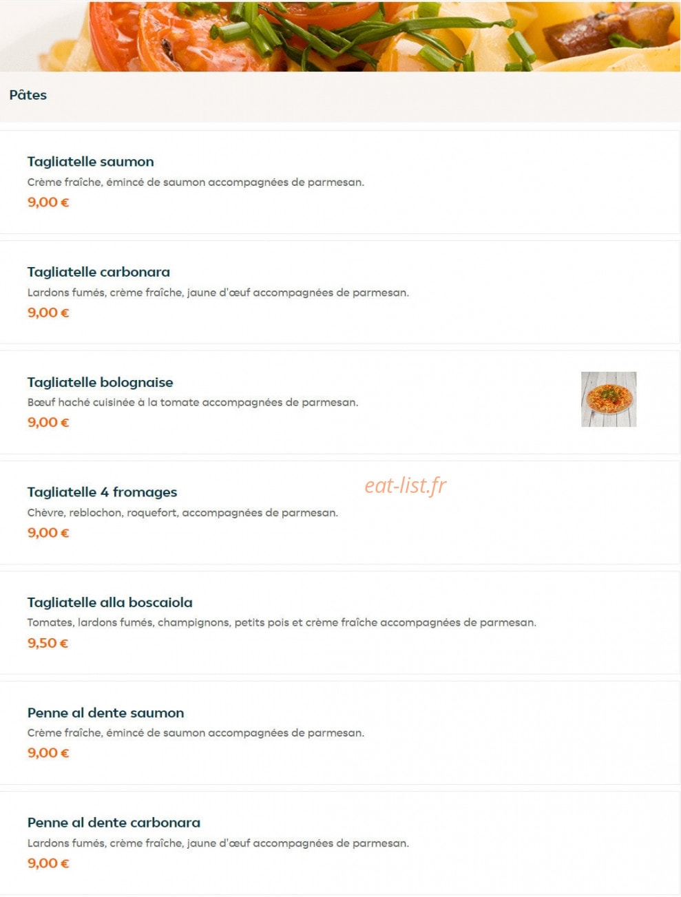 Perfecto Pizza — carte page 15