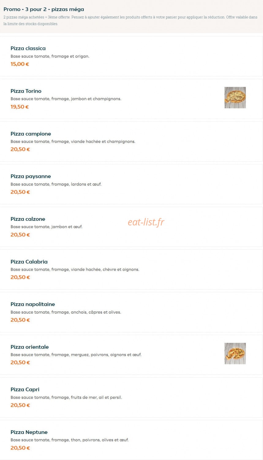 Perfecto Pizza — carte page 5