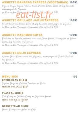 Taj Bollywood — carte page 9