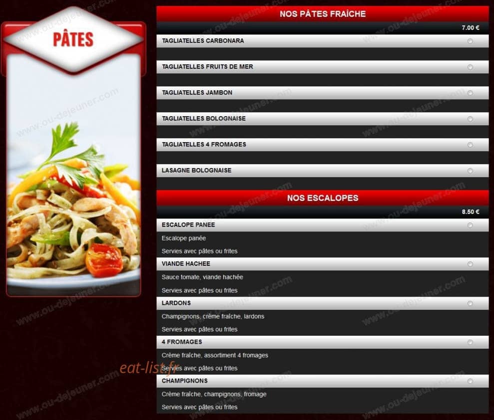 Andiamo Pronto Pizza — carte page 4