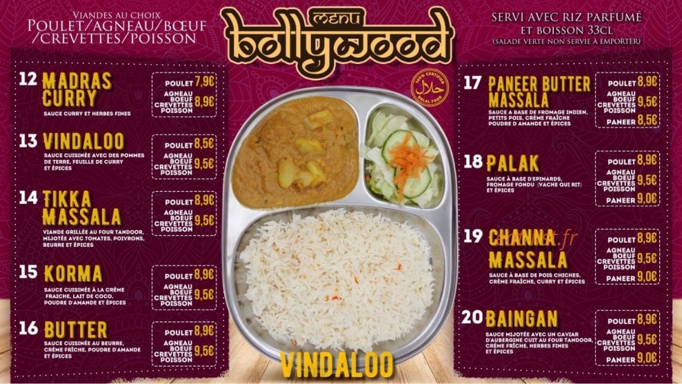 Indian Food — carte page 4