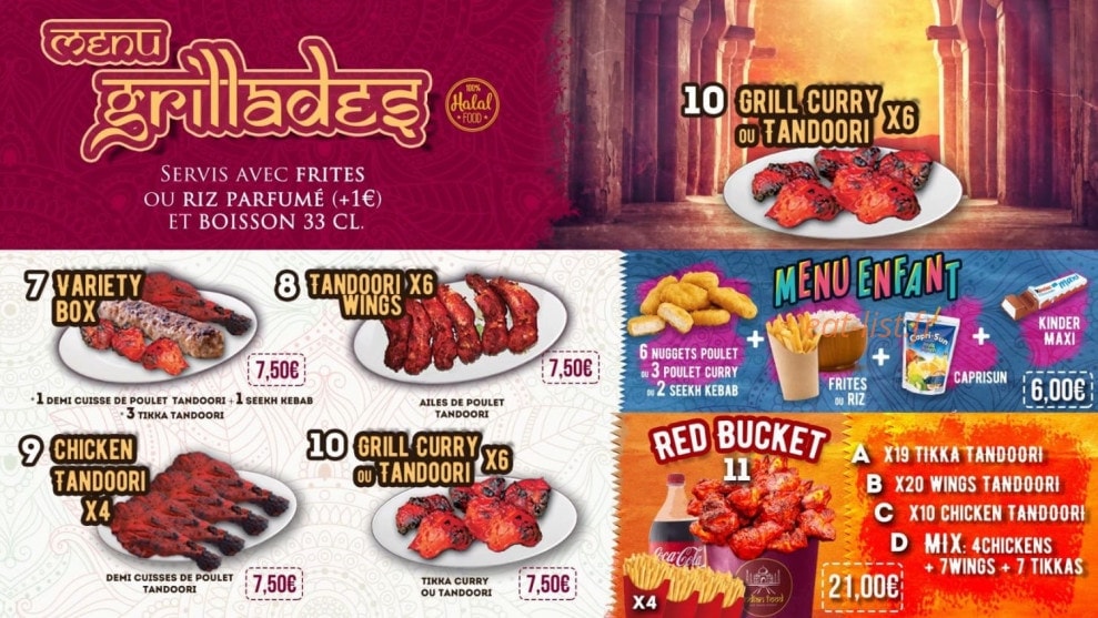 Indian Food — carte page 2