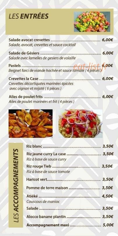 La Case — carte page 2