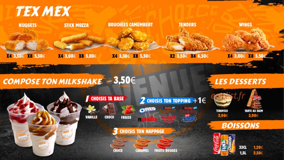 Pizz’Avenue — carte page 3