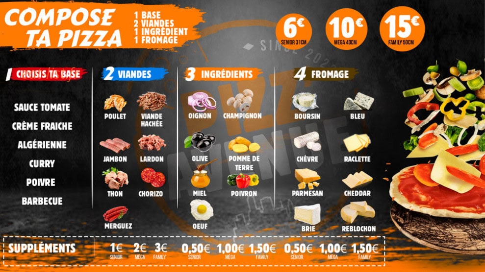 Pizz’Avenue — carte page 2