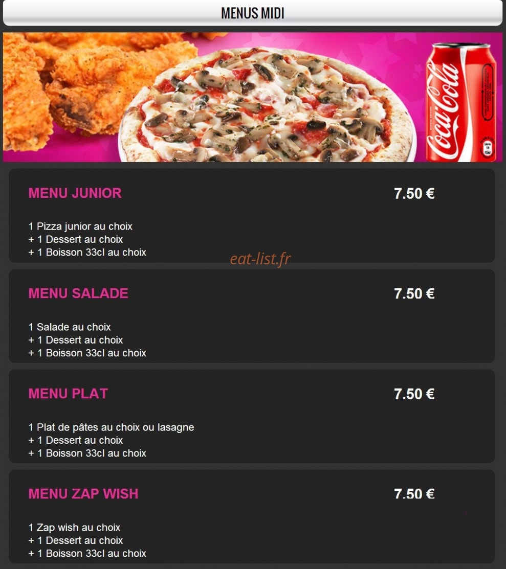 Pizza milano 91 — carte page 3
