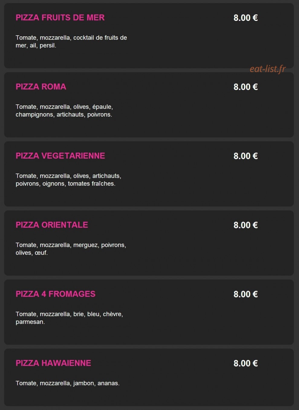 Pizza milano 91 — carte page 7