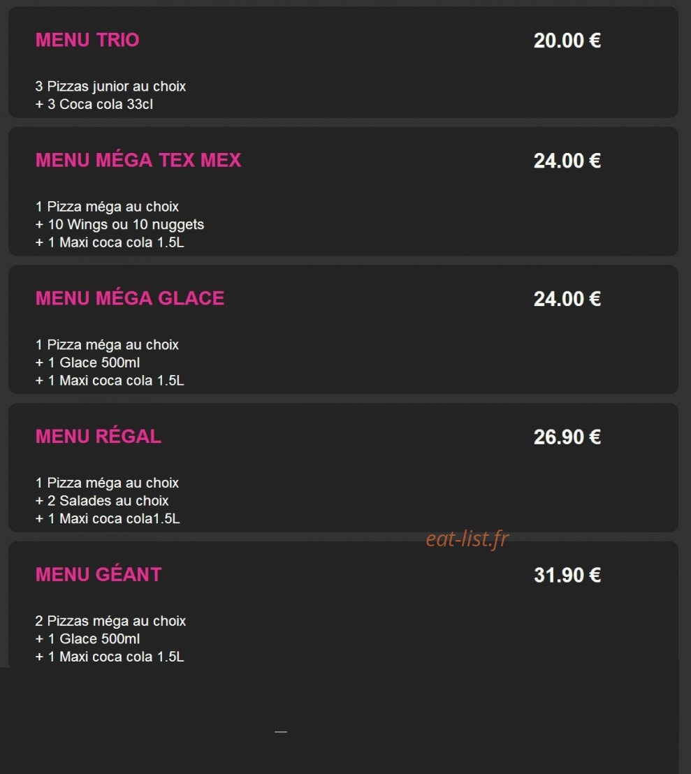 Pizza milano 91 — carte page 2