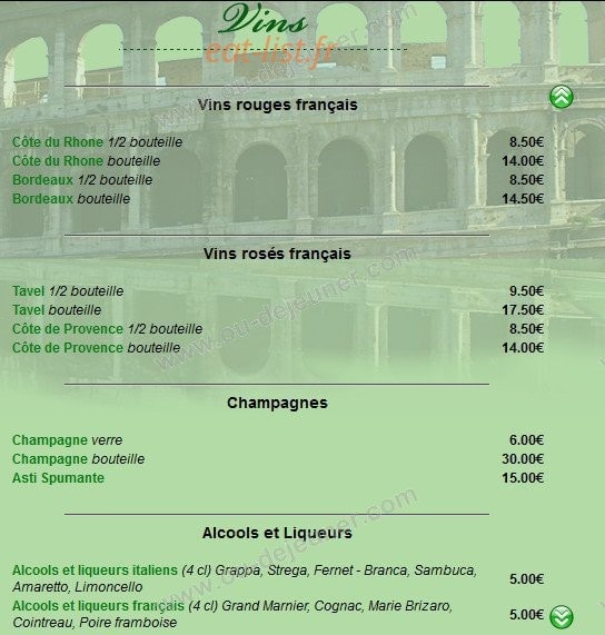Pizza Roma — carte page 11