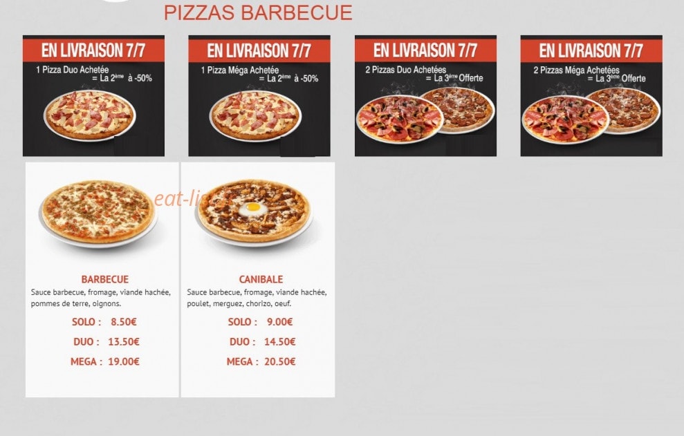 Rapido Pizza — carte page 6