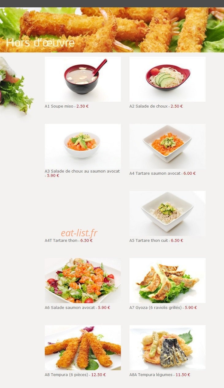 Ta Sushi — carte page 9