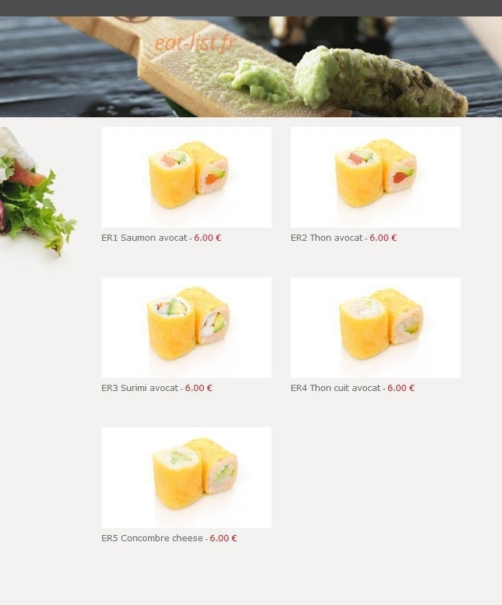 Ta Sushi — carte page 17